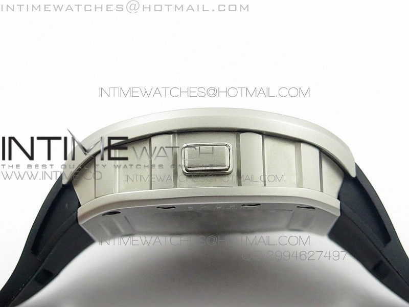 RM022 SS Skeleton Dial on Black Rubber Strap MIYOTA 9015