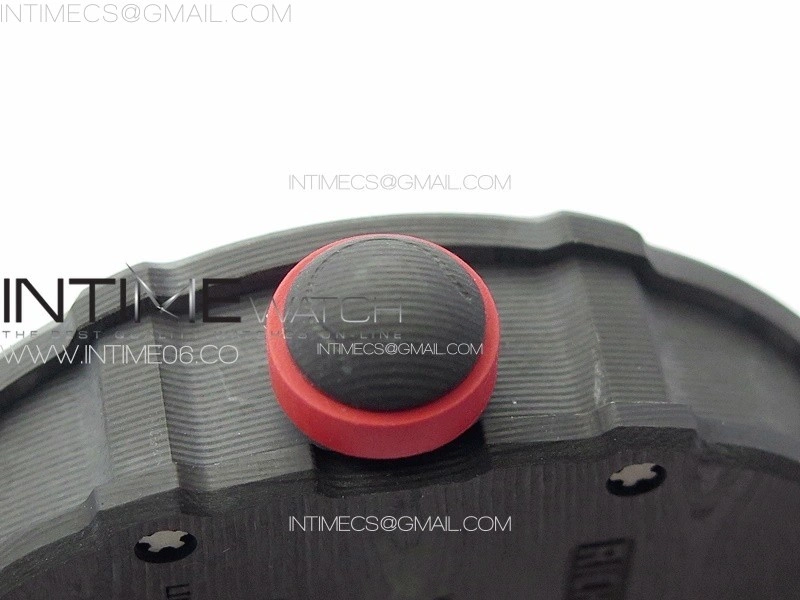RM027-03 NTPT Real Tourbillon RMF Best Edition Skeleton Dial on Red Rubber Strap