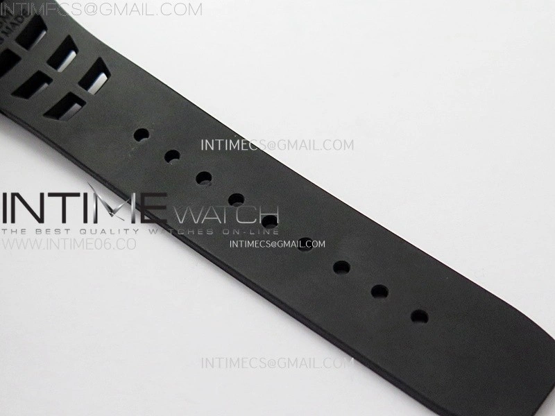 RM047 DLC RG YSF Skeleton Dial on black Rubber Strap Asian Tourbillon