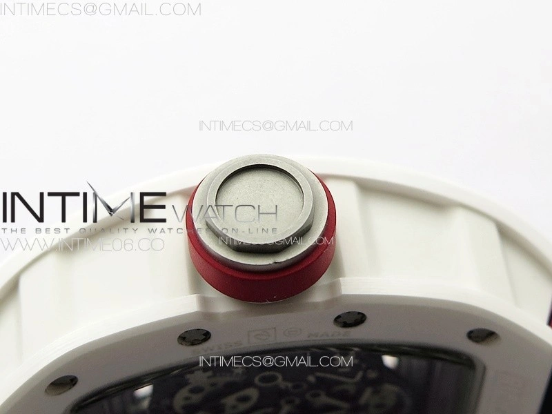 RM055 Real Ceramic Case KUF Best Edition Red Crown on Red Nylon Strap MIYOTA8215