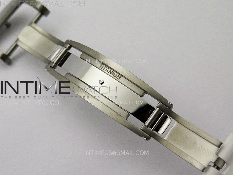 RM055 White Ceramic RMF Skeleton Dial On White Rubber Strap RMUL2 Super Clone