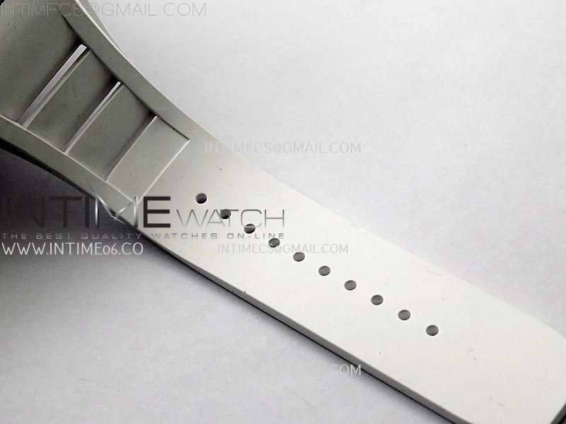 RM055 White Ceramic RMF Skeleton Dial On White Rubber Strap RMUL2 Super Clone