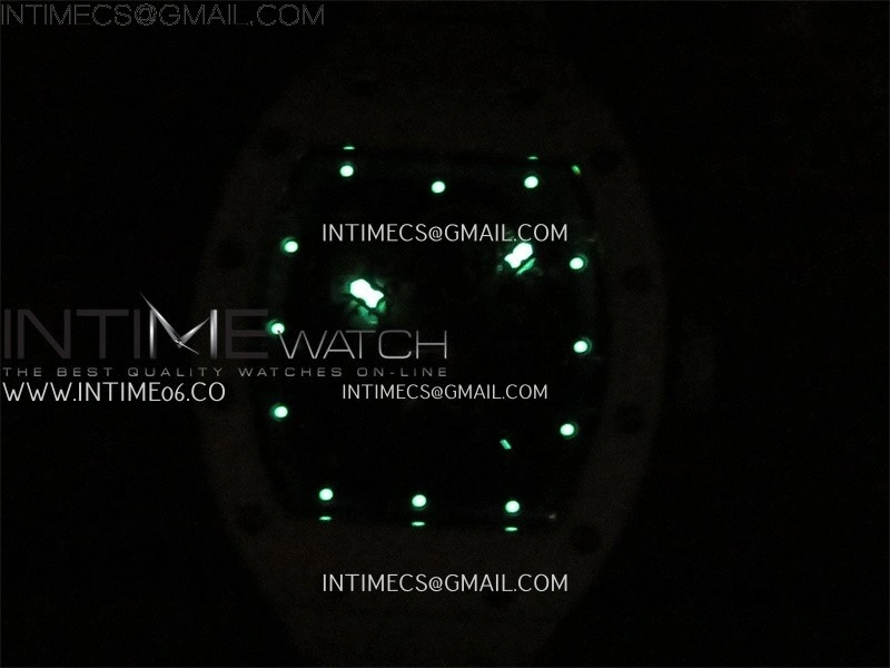 RM055 White Ceramic RMF Skeleton Dial On White Rubber Strap RMUL2 Super Clone