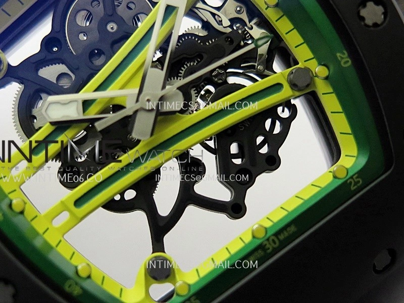 RM061 Black Ceramic ZF 1:1 Best Edition On Black Rubber Strap RMUL2 Super Clone