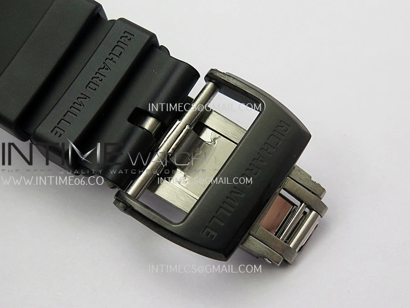 RM061 Black Ceramic ZF 1:1 Best Edition On Black Rubber Strap RMUL2 Super Clone