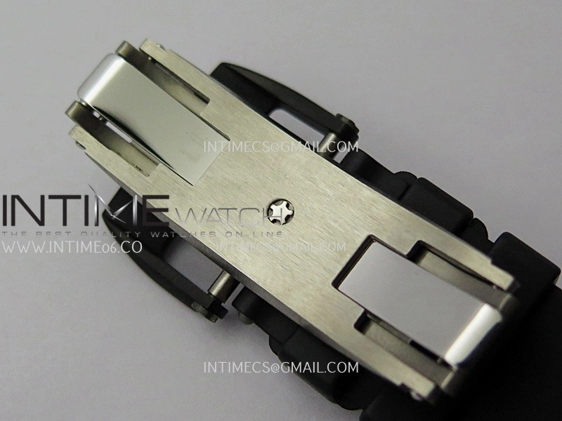 RM061 Black Ceramic ZF 1:1 Best Edition On Black Rubber Strap RMUL2 Super Clone