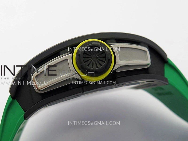 RM061 Black Ceramic ZF 1:1 Best Edition On Green Rubber Strap RMUL2 Super Clone