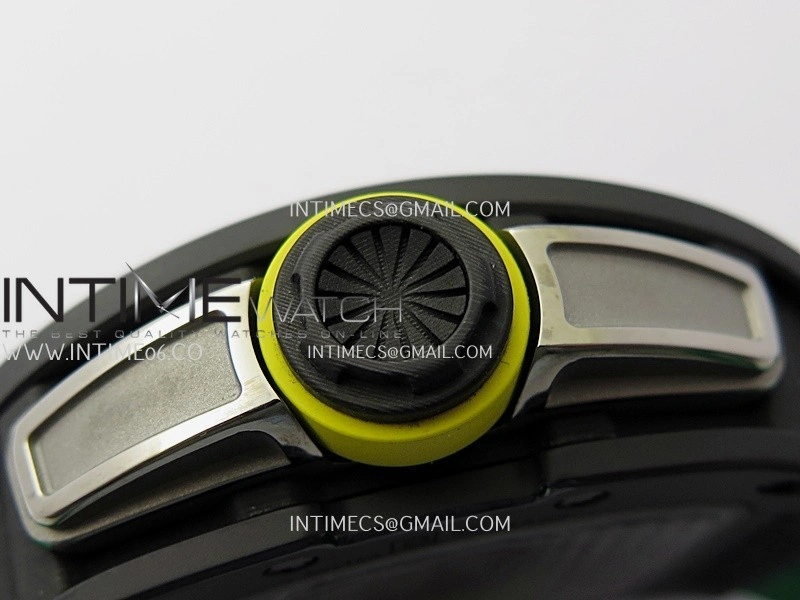 RM061 Black Ceramic ZF 1:1 Best Edition On Green Rubber Strap RMUL2 Super Clone