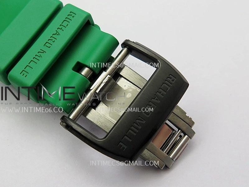 RM061 Black Ceramic ZF 1:1 Best Edition On Green Rubber Strap RMUL2 Super Clone