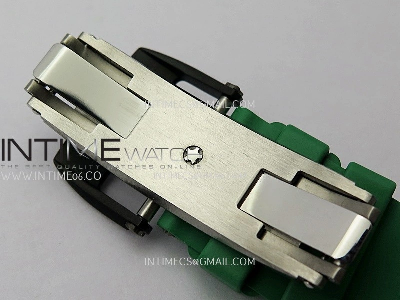 RM061 Black Ceramic ZF 1:1 Best Edition On Green Rubber Strap RMUL2 Super Clone