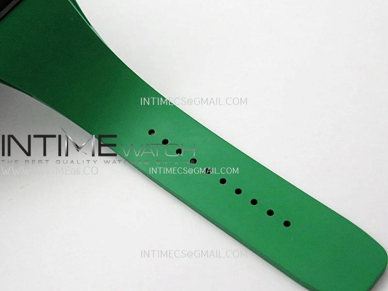 RM061 Black Ceramic ZF 1:1 Best Edition On Green Rubber Strap RMUL2 Super Clone