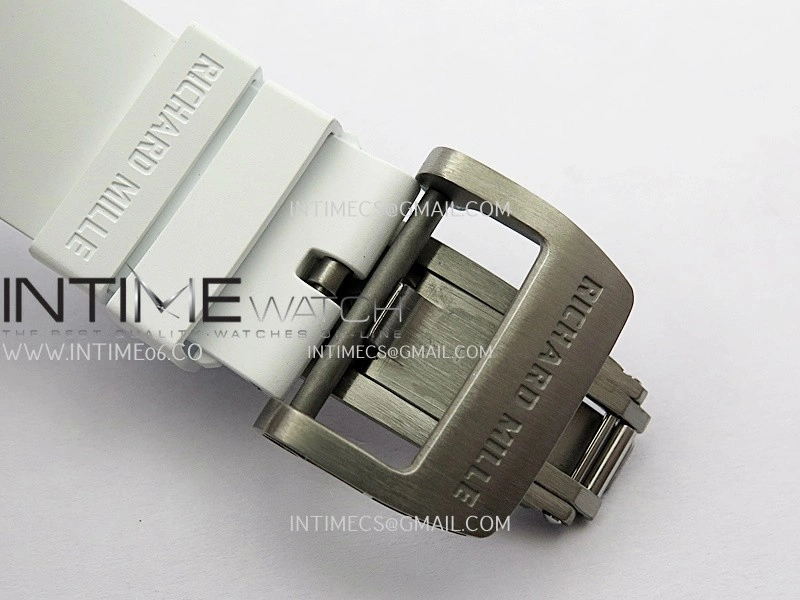 RM061 White Ceramic APSF 1:1 Best Edition on White Rubber Strap RMUL2 Super Clone