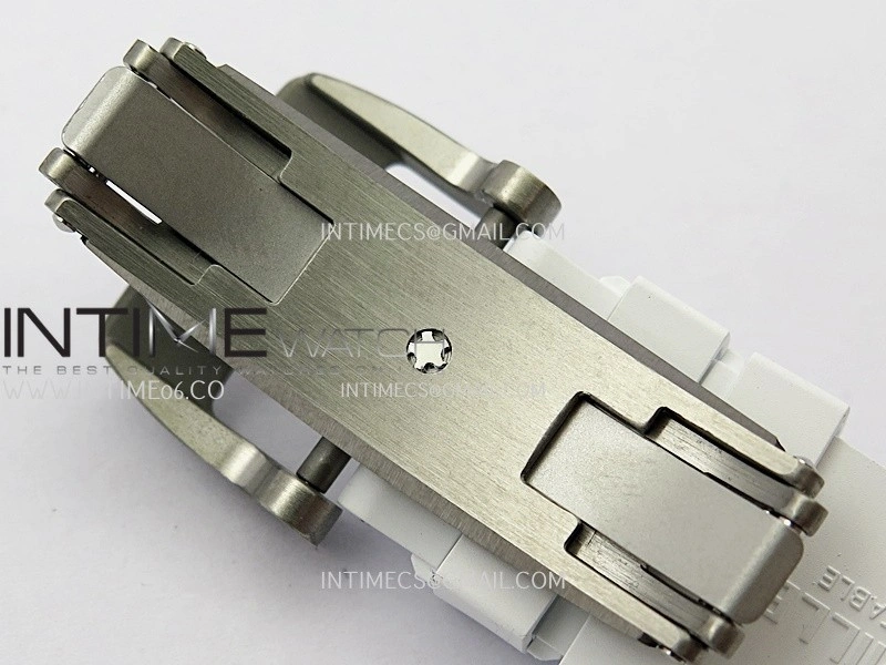 RM061 White Ceramic APSF 1:1 Best Edition on White Rubber Strap RMUL2 Super Clone