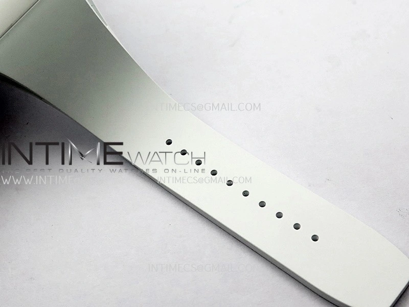 RM061 White Ceramic APSF 1:1 Best Edition on White Rubber Strap RMUL2 Super Clone