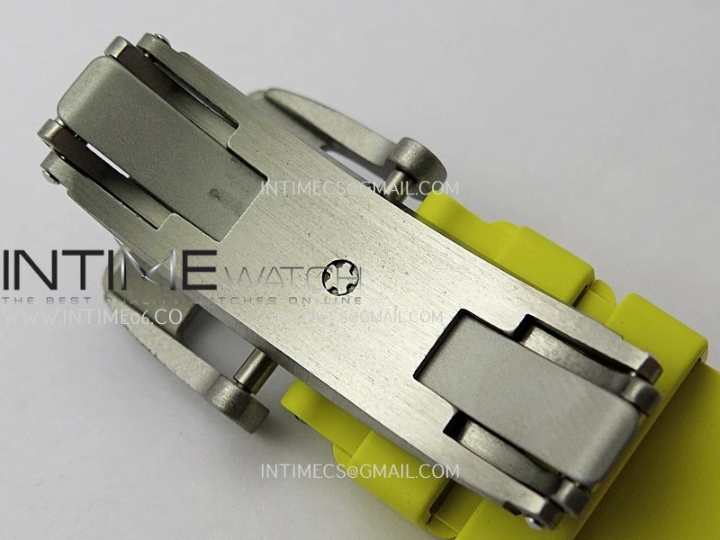 RM061 White Ceramic ZF 1:1 Best Edition On Yellow Rubber Strap RMUL2 Super Clone