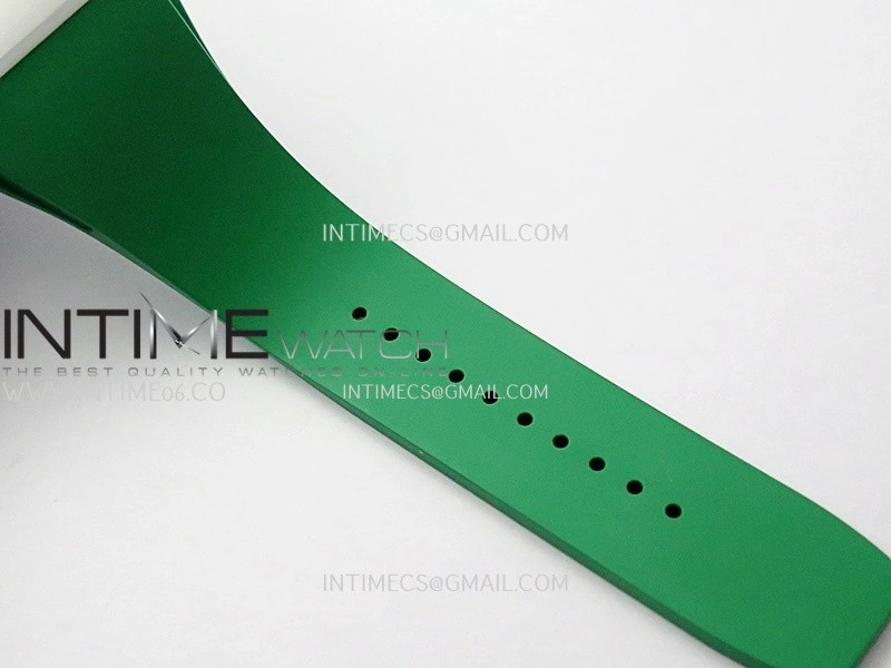 RM061 White Ceramic ZF 1:1 Best Edition on Green Rubber Strap RMUL2 Super Clone