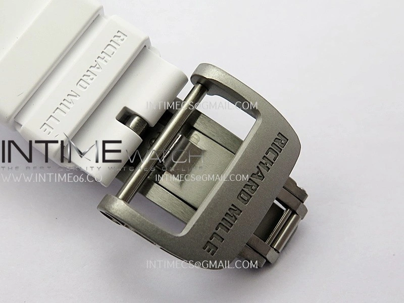 RM061 White Ceramic ZF 1:1 Best Edition on White Rubber Strap RMUL2 Super Clone