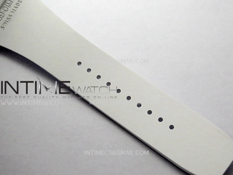 RM061 White Ceramic ZF 1:1 Best Edition on White Rubber Strap RMUL2 Super Clone