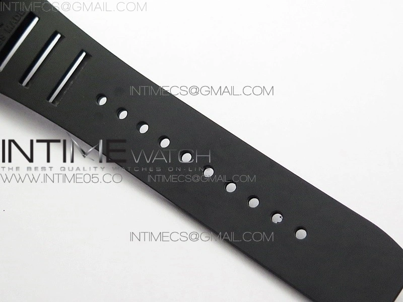 RM11-03 RG KVF 1:1 Best Edition Crystal Skeleton Dial on Black Rubber Strap A7750