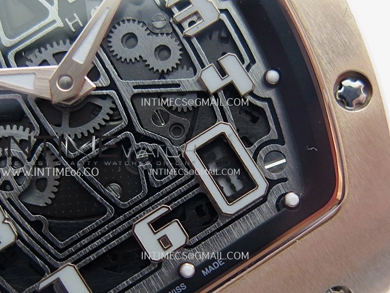 RM67-01 RG 1:1 Best Edition Skeleton Dial On Black Rubber Strap CRMA7 Clone