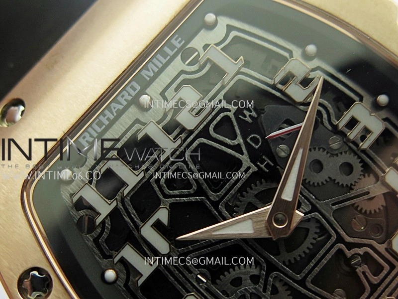 RM67-01 RG 1:1 Best Edition Skeleton Dial On Black Rubber Strap CRMA7 Clone