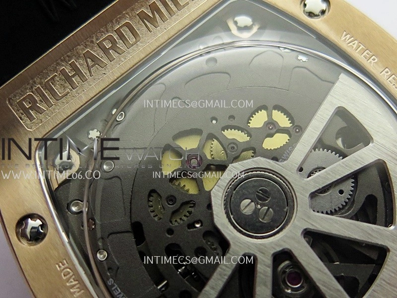 RM67-01 RG 1:1 Best Edition Skeleton Dial On Black Rubber Strap CRMA7 Clone
