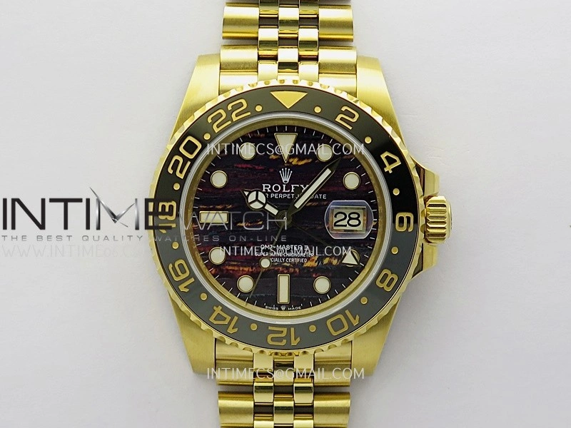 GMT-Master II 126718 GRNR YG 3EF 1:1 Best Edition Tiger Iron Dial On YG Bracelet Super Clone VR3285 CHS