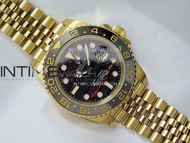 GMT-Master II 126718 GRNR YG 3EF 1:1 Best Edition Tiger Iron Dial On YG Bracelet Super Clone VR3285 CHS