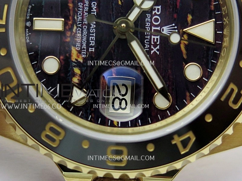 GMT-Master II 126718 GRNR YG 3EF 1:1 Best Edition Tiger Iron Dial On YG Bracelet Super Clone VR3285 CHS