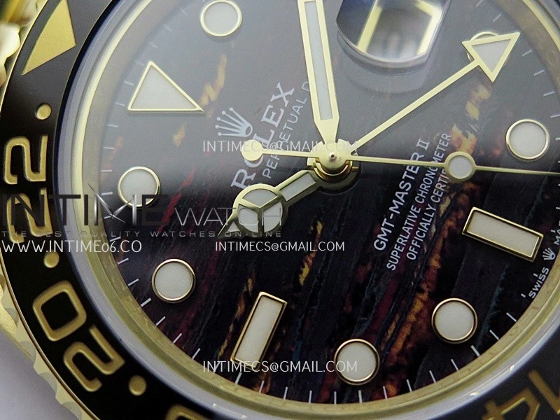 GMT-Master II 126718 GRNR YG 3EF 1:1 Best Edition Tiger Iron Dial On YG Bracelet Super Clone VR3285 CHS