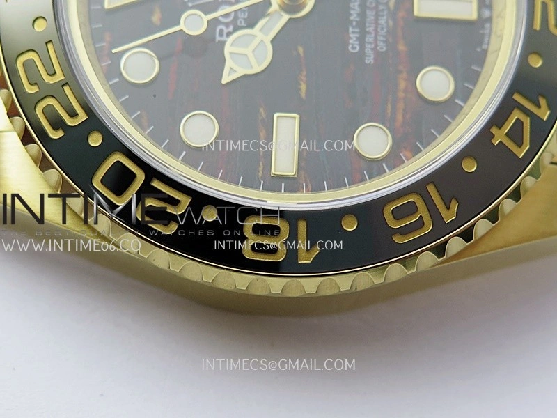 GMT-Master II 126718 GRNR YG 3EF 1:1 Best Edition Tiger Iron Dial On YG Bracelet Super Clone VR3285 CHS