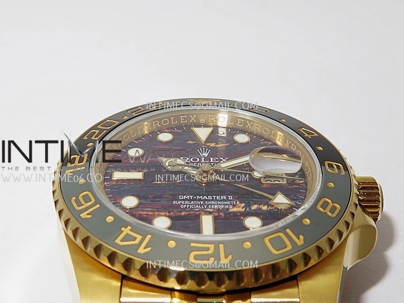 GMT-Master II 126718 GRNR YG 3EF 1:1 Best Edition Tiger Iron Dial On YG Bracelet Super Clone VR3285 CHS