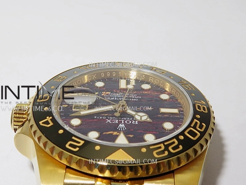 GMT-Master II 126718 GRNR YG 3EF 1:1 Best Edition Tiger Iron Dial On YG Bracelet Super Clone VR3285 CHS