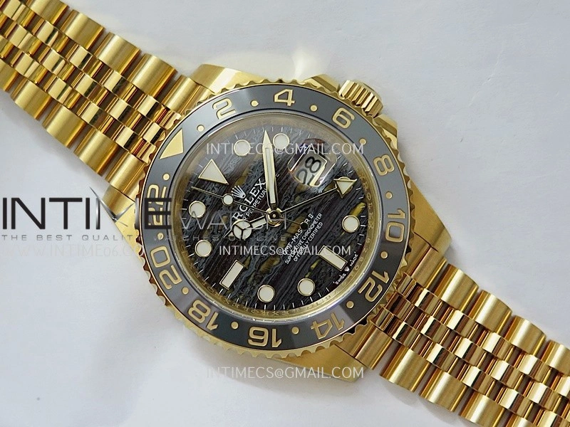 GMT-Master II 126718 GRNR YG ARF 1:1 Best Edition Tiger Iron Dial On YG Bracelet Super Clone VR3285 CHS