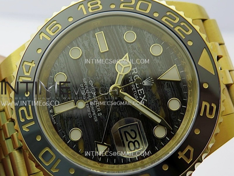 GMT-Master II 126718 GRNR YG ARF 1:1 Best Edition Tiger Iron Dial On YG Bracelet Super Clone VR3285 CHS