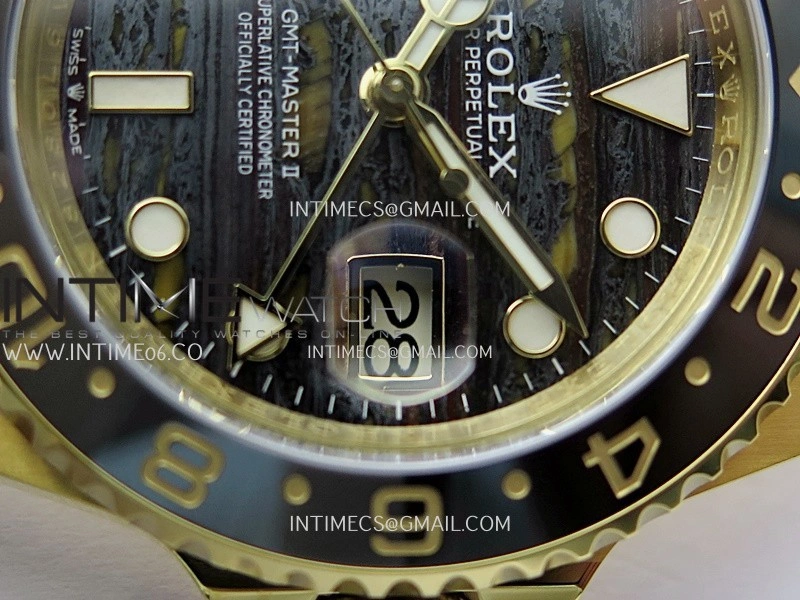 GMT-Master II 126718 GRNR YG ARF 1:1 Best Edition Tiger Iron Dial On YG Bracelet Super Clone VR3285 CHS