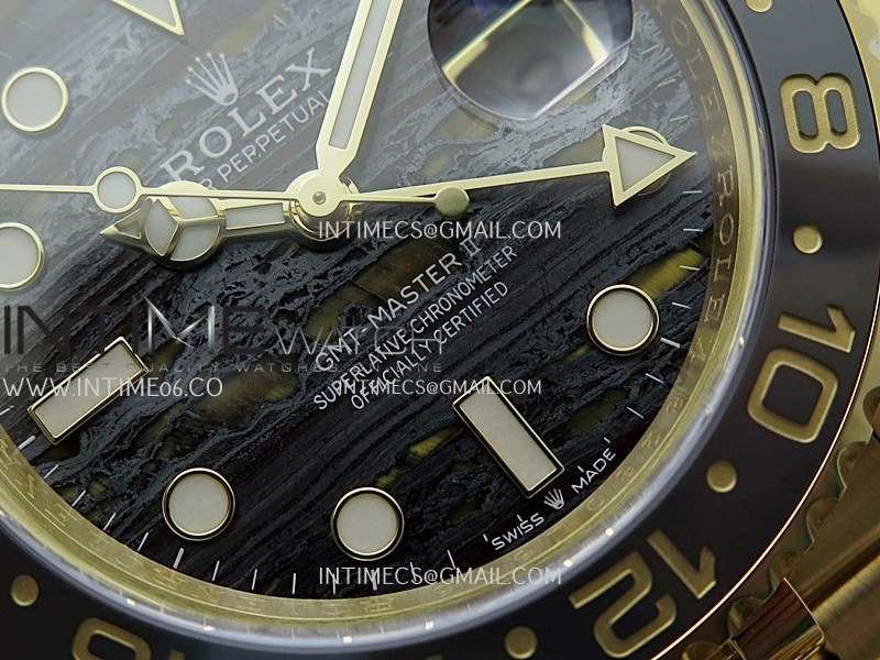 GMT-Master II 126718 GRNR YG ARF 1:1 Best Edition Tiger Iron Dial On YG Bracelet Super Clone VR3285 CHS