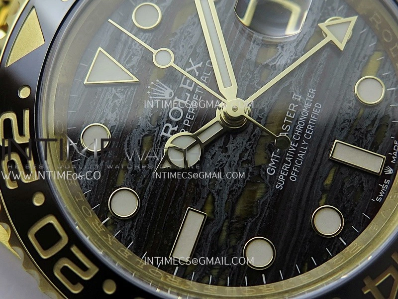 GMT-Master II 126718 GRNR YG ARF 1:1 Best Edition Tiger Iron Dial On YG Bracelet Super Clone VR3285 CHS