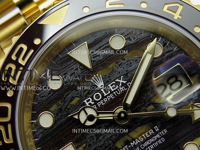 GMT-Master II 126718 GRNR YG ARF 1:1 Best Edition Tiger Iron Dial On YG Bracelet Super Clone VR3285 CHS