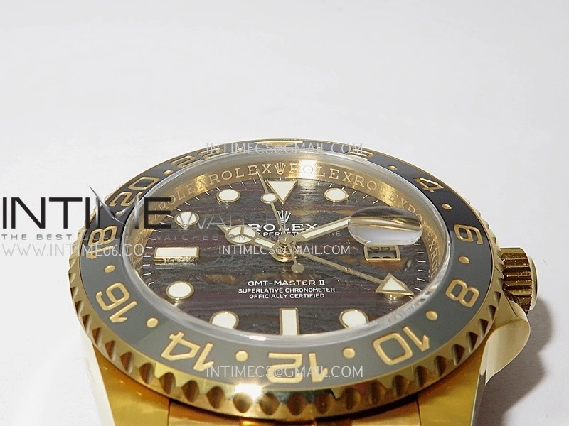GMT-Master II 126718 GRNR YG ARF 1:1 Best Edition Tiger Iron Dial On YG Bracelet Super Clone VR3285 CHS