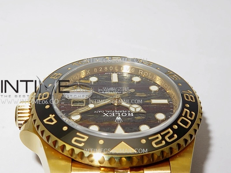 GMT-Master II 126718 GRNR YG ARF 1:1 Best Edition Tiger Iron Dial On YG Bracelet Super Clone VR3285 CHS