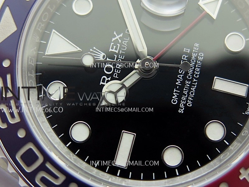GMT-Master II 126710 BLRO Blue Red 904L SS ERF 1:1 Best Edition Black Dial On Jubilee Bracelet JH3285 CHS