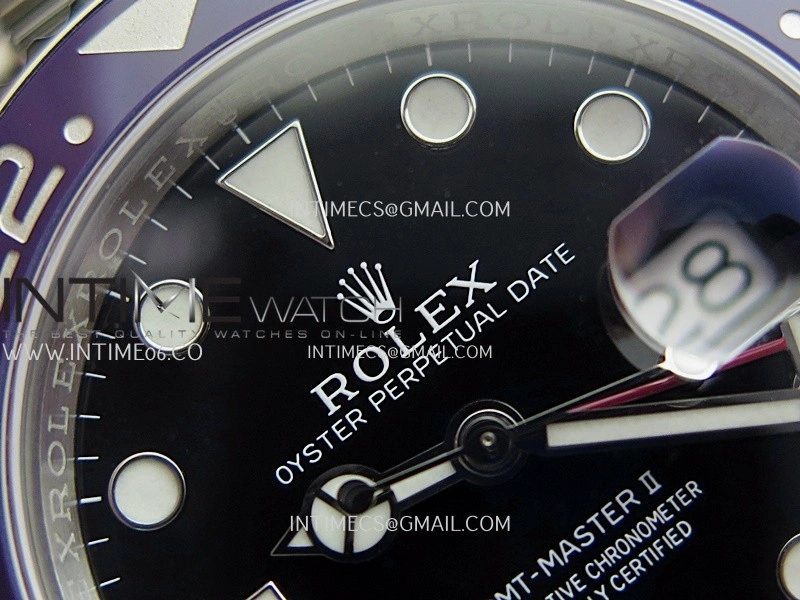 GMT-Master II 126710 BLRO Blue Red 904L SS ERF 1:1 Best Edition Black Dial On Jubilee Bracelet JH3285 CHS