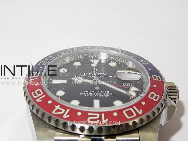 GMT-Master II 126710 BLRO Blue Red 904L SS ERF 1:1 Best Edition Black Dial On Jubilee Bracelet JH3285 CHS