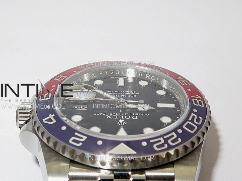 GMT-Master II 126710 BLRO Blue Red 904L SS ERF 1:1 Best Edition Black Dial On Jubilee Bracelet JH3285 CHS