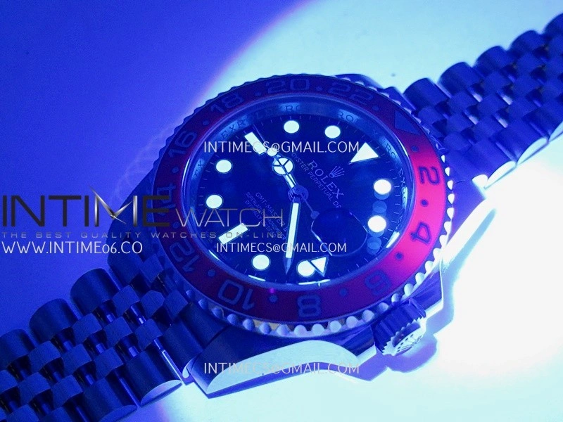 GMT-Master II 126710 BLRO Blue Red 904L SS ERF 1:1 Best Edition Black Dial On Jubilee Bracelet JH3285 CHS