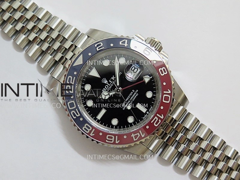 GMT-Master II 126710 BLRO Blue Red Ceramic ARF 1:1 Best Edition Black Dial On Jubilee Bracelet DD3285 CHS
