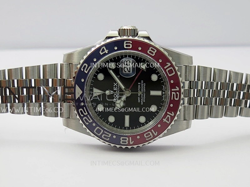 GMT-Master II 126710 BLRO Blue Red Ceramic ARF 1:1 Best Edition Black Dial On Jubilee Bracelet DD3285 CHS