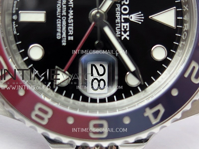 GMT-Master II 126710 BLRO Blue Red Ceramic ARF 1:1 Best Edition Black Dial On Jubilee Bracelet DD3285 CHS