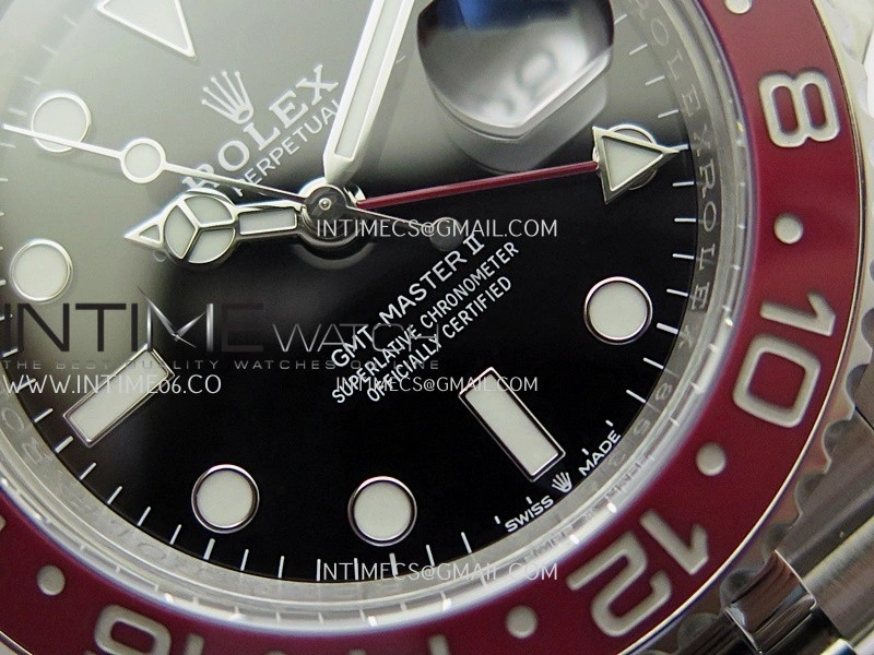 GMT-Master II 126710 BLRO Blue Red Ceramic ARF 1:1 Best Edition Black Dial On Jubilee Bracelet DD3285 CHS